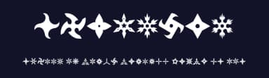 Shuriken by Woodcutter — Dingbats Font — thumbnail 2