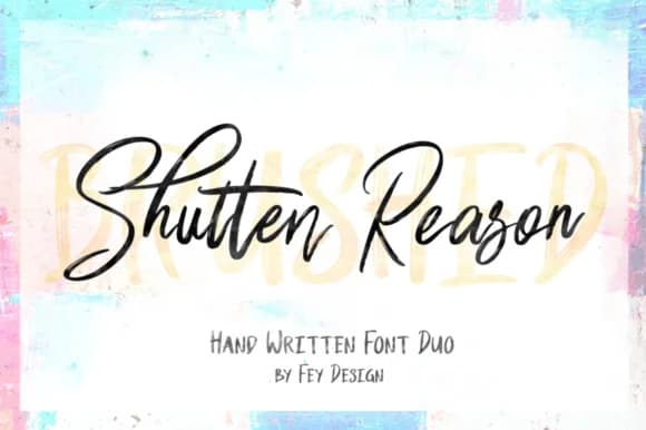 Shutten Reason Font by feydesign — Script Handwritten Font
