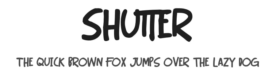 Shutter by Gassstype — Script Handwritten Font
