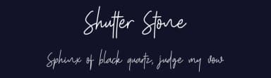 Shutter Stone by Saridezra — Script Handwritten Font — thumbnail 2