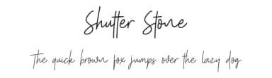 Shutter Stone by Saridezra — Script Handwritten Font — thumbnail 1