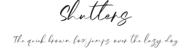 Shutters by Asep Rendi — Script Handwritten Font — thumbnail 1