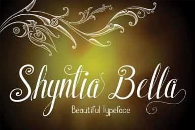 Shyntia Bella Font by Royaltype — Script Handwritten Font — thumbnail 1