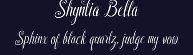 Shyntia Bella by Royaltype — Script Handwritten Font — thumbnail 2