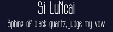 Si LuNcai by Cenz Qobbal — Sans Serif Font — thumbnail 2