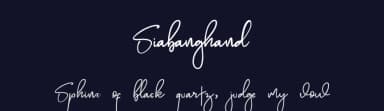 Siabanghand by fontlettering — Script Handwritten Font — thumbnail 2