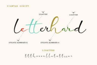 Siantar Font by utopiabrand19 — Script Handwritten Font — thumbnail 6