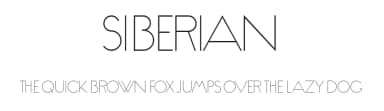 Siberian by Vladimir Nikolic — Sans Serif Font — thumbnail 1