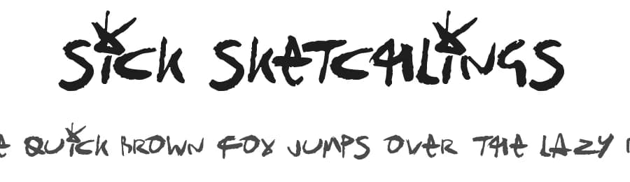 Sick Sketchlings by Hawtpixel — Script Handwritten Font