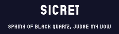 Sicret by Måns Grebäck — Sans Serif Font — thumbnail 2