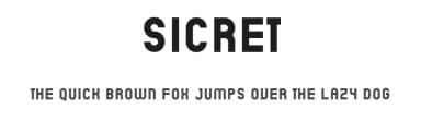 Sicret by Måns Grebäck — Sans Serif Font — thumbnail 1