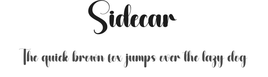 Sidecar by Scratchones — Script Handwritten Font