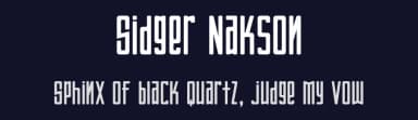 Sidger Nakson by madeDeduk — Sans Serif Font — thumbnail 2