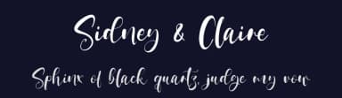 Sidney & Claire by olivetype — Script Handwritten Font — thumbnail 2