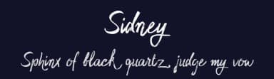 Sidney by Shaped Fonts — Script Handwritten Font — thumbnail 2