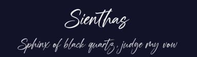 Sienthas by Hanzel Space — Script Handwritten Font — thumbnail 2