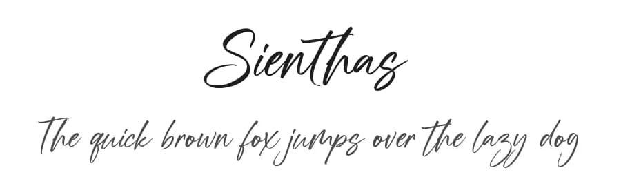 Sienthas by Hanzel Space — Script Handwritten Font