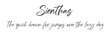 Sienthas by Hanzel Space — Script Handwritten Font — thumbnail 1