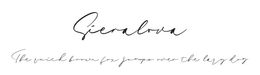 Sieralova by Colllab Studio — Script Handwritten Font