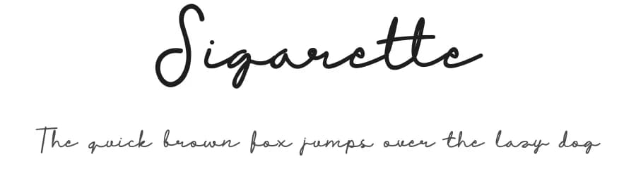 Sigarette by DawnCreative.id — Script Handwritten Font