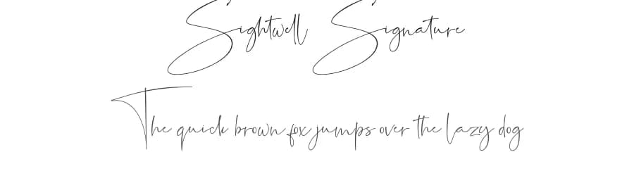 Sightwell Signature by Rizal Studio — Script Handwritten Font