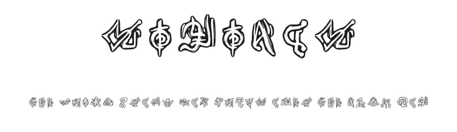 Sigilos by Omega Groundon — Dingbats Font