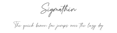 Sigmathin by Typebae Foundry — Script Handwritten Font — thumbnail 1
