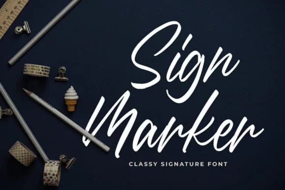 Sign Marker Font by Blankids Studio — Script Handwritten Font