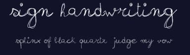 Sign Handwriting by Fontscafe.com — Script Handwritten Font — thumbnail 2