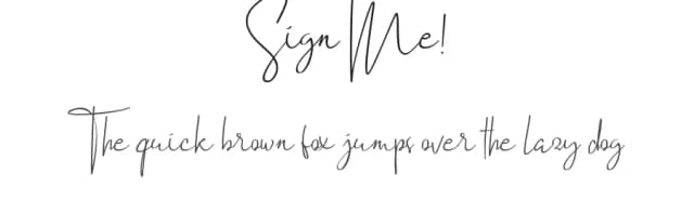 Sign Me! by Tsabit Latief — Script Handwritten Font