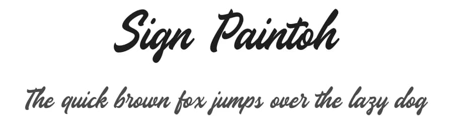 Sign Paintoh by Letterhend Studio — Script Handwritten Font