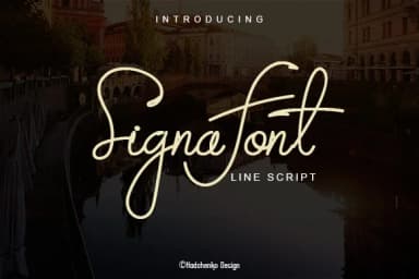 Signa Font by saputro.hadi07 — Script Handwritten Font — thumbnail 1