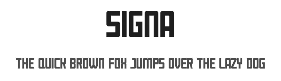 Signa by Gilang Ternadho — Sans Serif Font
