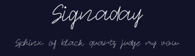 Signaday by Allouse Studio — Script Handwritten Font — thumbnail 2