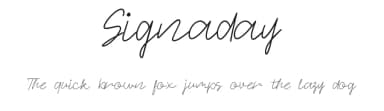 Signaday by Allouse Studio — Script Handwritten Font — thumbnail 1