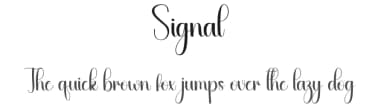 Signal by Andi Moz — Script Handwritten Font — thumbnail 1