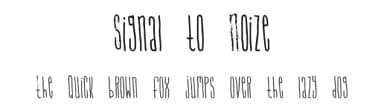 Signal to Noize by Divide by Zero — Script Handwritten Font — thumbnail 1