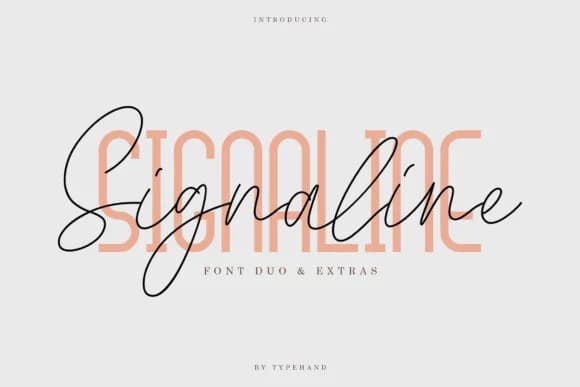 Signaline Duo Font by Typehand Studio — Script Handwritten Font