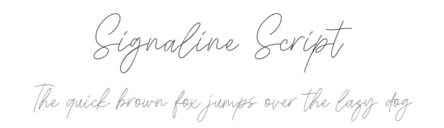 Signaline Script by Typehand Studio — Script Handwritten Font