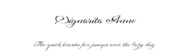 Signarita Anne by dondon nillo — Script Handwritten Font — thumbnail 1