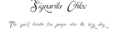 Signarita Chloe by dondon nillo — Script Handwritten Font — thumbnail 1