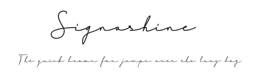 Signashine by Hardtype — Script Handwritten Font — preview 1