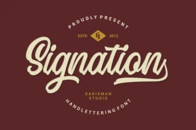 Signation Font by Garisman Studio — Script Handwritten Font — thumbnail 1