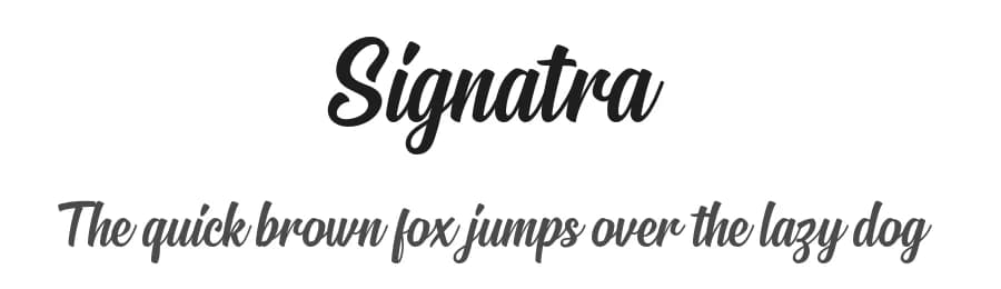 Signatra by Twicolabs Fontdation — Script Handwritten Font
