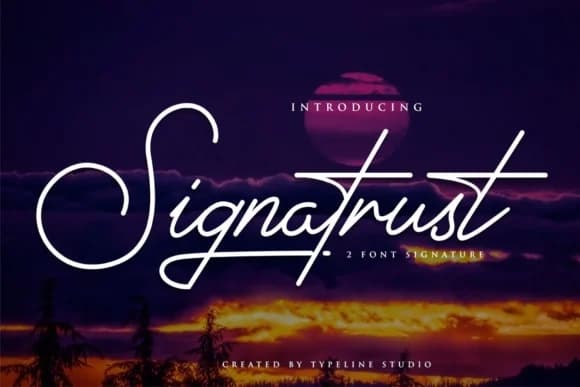 Signatrust Font by typelinestudio — Script Handwritten Font