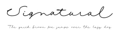 Signatural by Rochart Studio — Script Handwritten Font — thumbnail 1