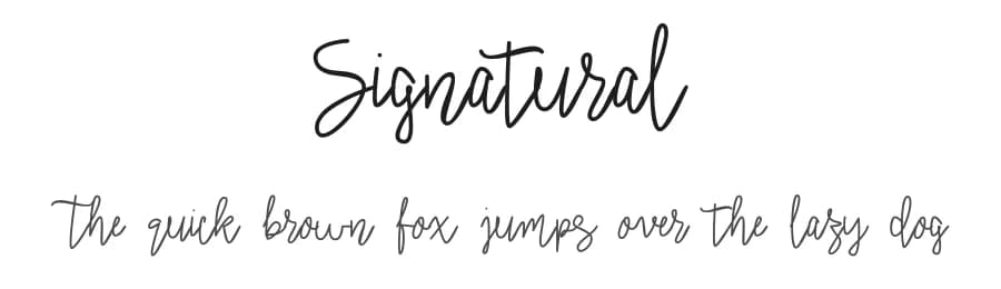 Signatural by selawetype — Script Handwritten Font