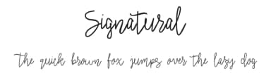 Signatural by selawetype — Script Handwritten Font — thumbnail 1