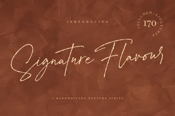 Signature Flavour Font by Geranium.co — Script Handwritten Font