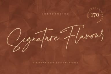 Signature Flavour Font by Geranium.co — Script Handwritten Font — thumbnail 1